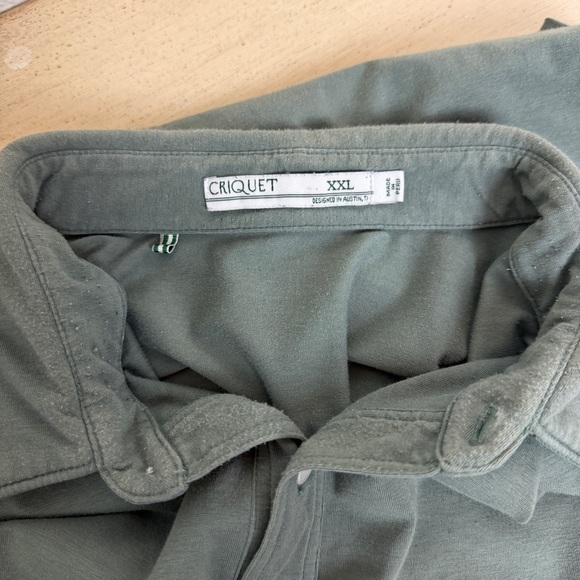 Criquet Mens Pima Cotton Performance Polo | Sage Green | XXL - Picture 7 of 8